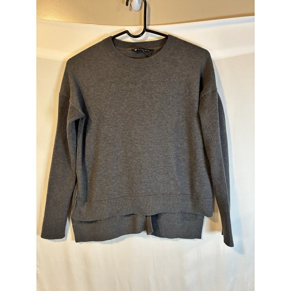 Athleta Gray Crew Neck Sweater